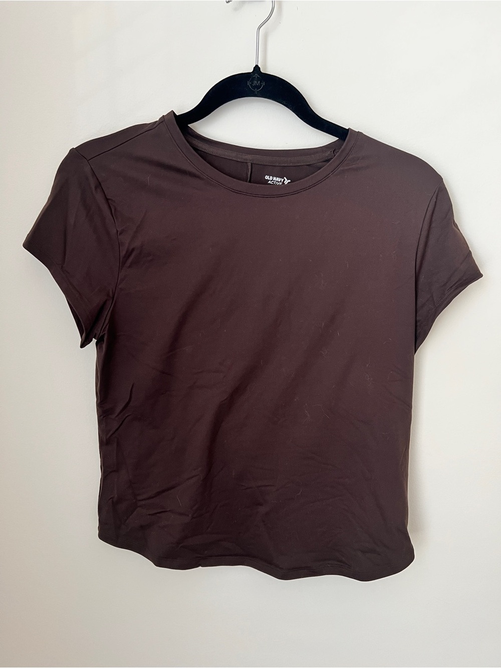 Old Navy Studio Smooth Crew Neck Tee in Brown size L